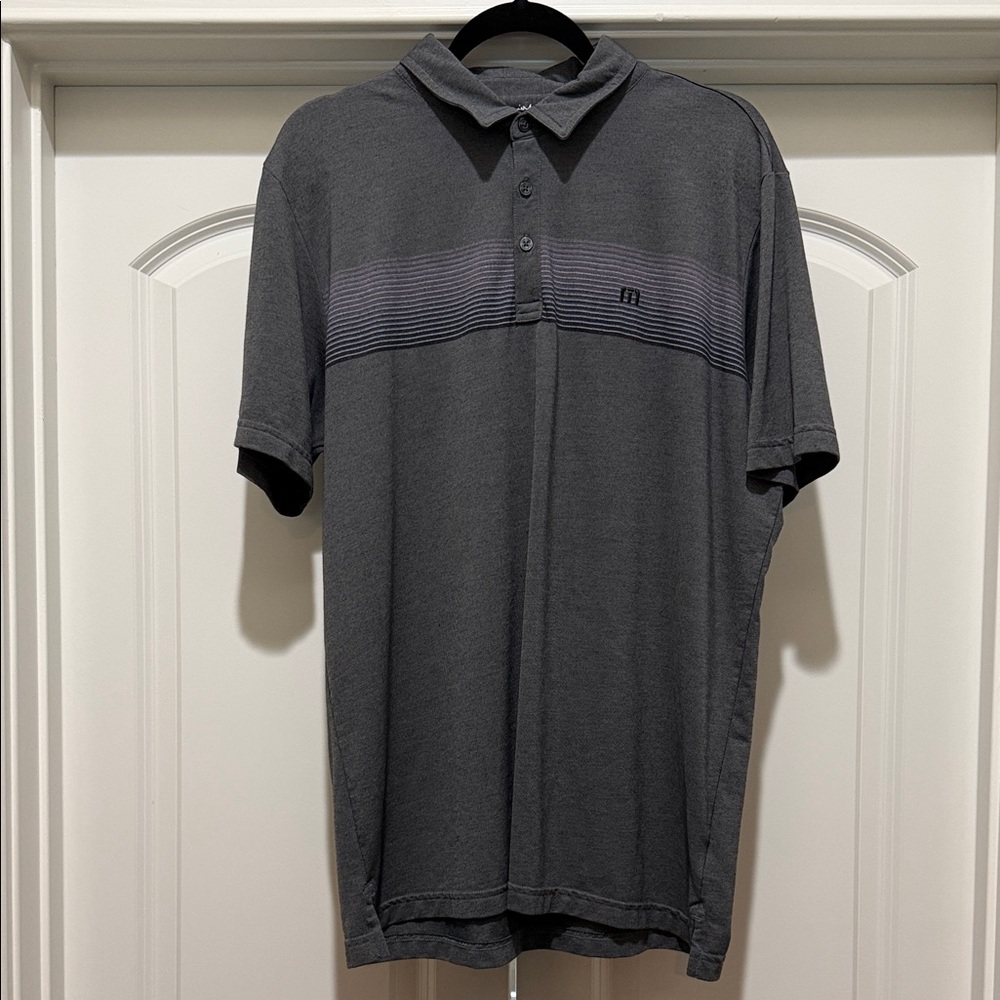 Travis Mathew Charcoal Polo Shirt
